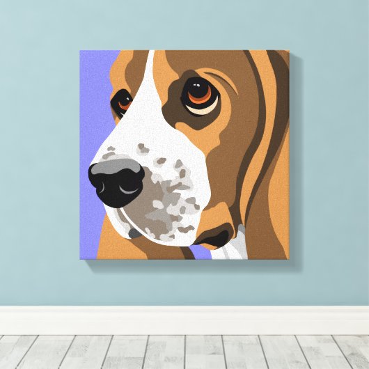 Leinwand Prints von Basset Hound (Insitu (Holzboden))