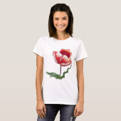 Leinwand Red and White Tulip Bella T - Shirt (Vorne ganz)