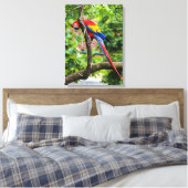 Leinwand Red Macaw Wall Art (Insitu (Schlafzimmer))