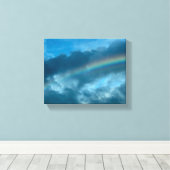 Leinwand "Regenbogen nach dem Sturm" (Insitu (Holzboden))