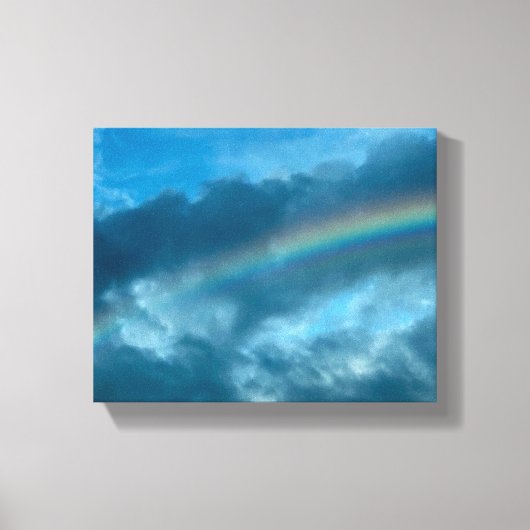 Leinwand "Regenbogen nach dem Sturm" (Vorderseite)