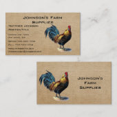 Leinwand-Register-Bauernhof-Versorgungs-Speicher Visitenkarte (Vorne/Hinten)