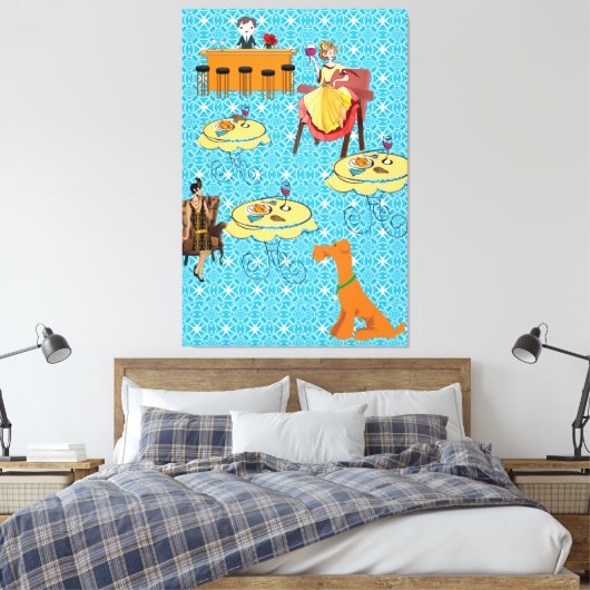 Leinwand Retro Frauen Dosierung (Insitu (Schlafzimmer))