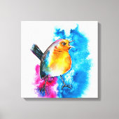 Leinwand Robin Watercolor (Vorderseite)