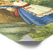 Leinwand Rote Königin Kunst Poster (Ecke)