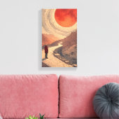 Leinwand Rote Sonne (Insitu (Wohnzimmer))