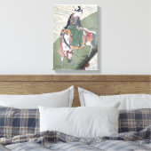 Leinwand Samurai auf Pferd Japanisch Holzblock Pri (Insitu (Schlafzimmer))