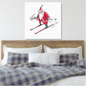 Leinwand Santa Skiing (Insitu (Schlafzimmer))