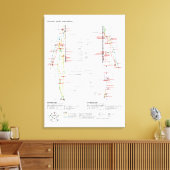 Leinwand Schematische Chinesische Meridiane (Insitu (Wohnzimmer))