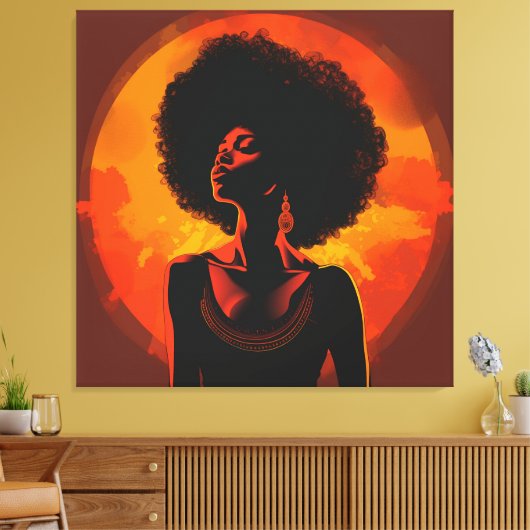 Leinwand Schwarze Frauen Kunst (Insitu (Wohnzimmer))