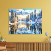 Leinwand Snowy Winter Landschaft Art (Insitu (Wohnzimmer))