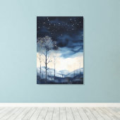 Leinwand Snowy Winter Landschaft Art (Insitu (Holzboden))