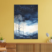 Leinwand Snowy Winter Landschaft Art (Insitu (Wohnzimmer))