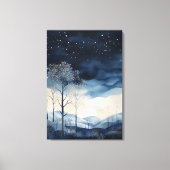 Leinwand Snowy Winter Landschaft Art (Vorderseite)
