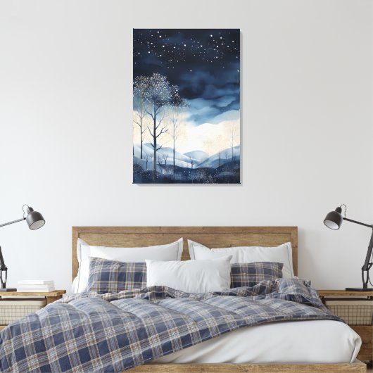 Leinwand Snowy Winter Landschaft Art (Insitu (Schlafzimmer))