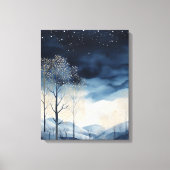 Leinwand Snowy Winter Landschaft Art (Vorderseite)