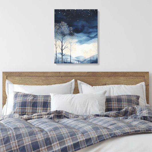 Leinwand Snowy Winter Landschaft Art (Insitu (Schlafzimmer))