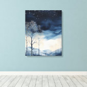 Leinwand Snowy Winter Landschaft Art (Insitu (Holzboden))