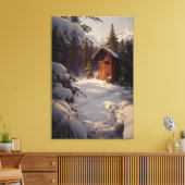 Leinwand Snowy Winter Landschaft Art (Insitu (Wohnzimmer))