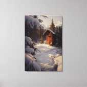 Leinwand Snowy Winter Landschaft Art (Vorderseite)