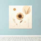 Leinwand Sonnenblumen | hell und fröhlich (Insitu (Holzboden))