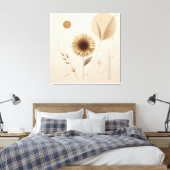 Leinwand Sonnenblumen | hell und fröhlich (Insitu (Schlafzimmer))