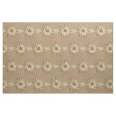 Leinwand-Spitze und TAN-Blumen-Druck Stoff (Fat Quarter (45,7 x 55,9 cm))