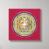 LEINWAND SQUARE - Mandala von Chenrezig (Mitgefühl (Vorderseite)