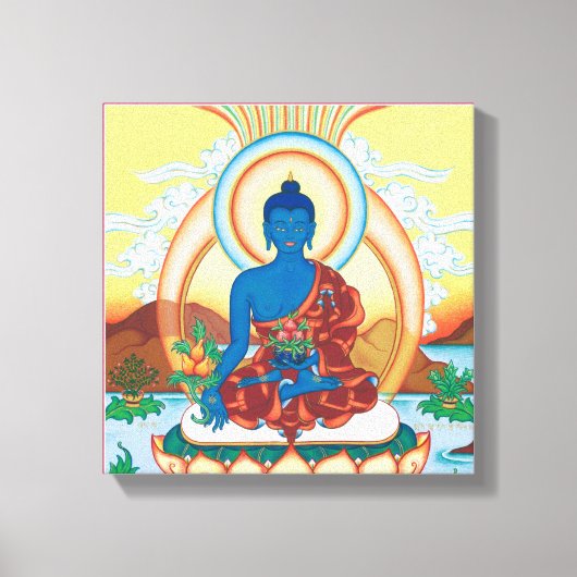 LEINWAND SQUARE - Medicine Buddha - Heilmeister (Vorderseite)