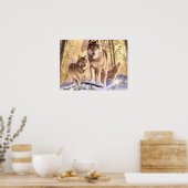 Leinwand "Sterne unter Schnee" Art Poster (Küche)