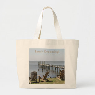 Leinwand Tasche, Beach Scene - Fotografie Jumbo Stoffbeutel