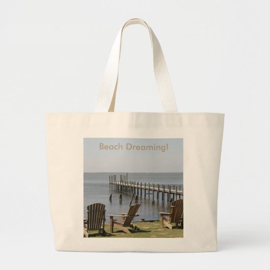Leinwand Tasche, Beach Scene - Fotografie Jumbo Stoffbeutel (Vorne)