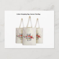 Leinwand-Tasche Calico-Tasche Logodruck Einkaufsta