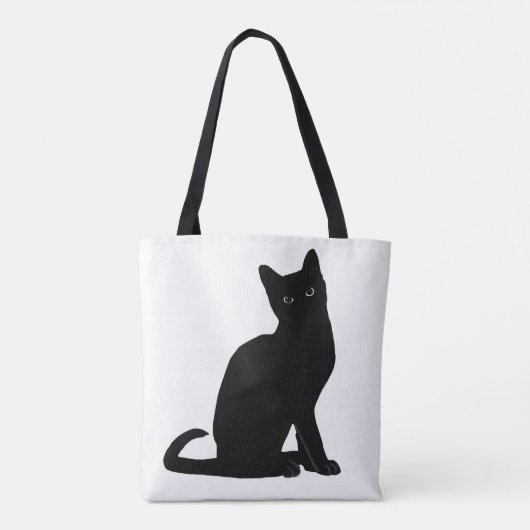 Leinwand Tasche Katzendesign (Rückseite)
