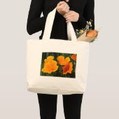 Leinwand-Tasche, "VIER KALIFORNIEN-MOHNBLUMEN " Jumbo Stoffbeutel (Vorderseite (Produkt))