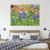 Leinwand Texas Wildblumen Bluebonnets Pinsel (Insitu (Schlafzimmer))