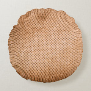 Leinwand Textur Vintager Hintergrund. Vintag, alt, Rundes Kissen