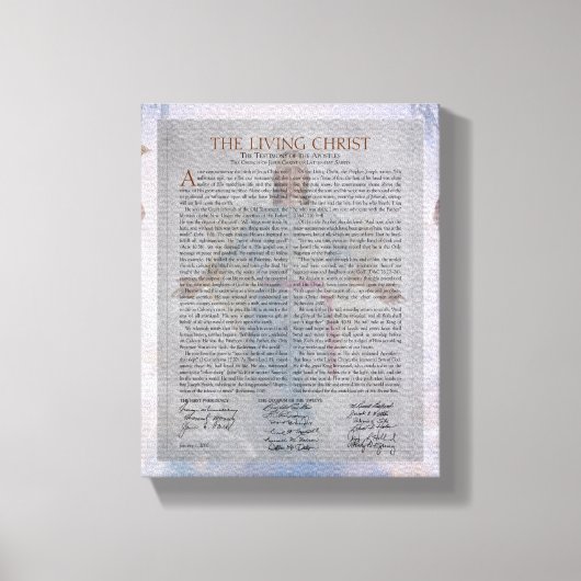 Leinwand "The Living Christ" (Vorderseite)