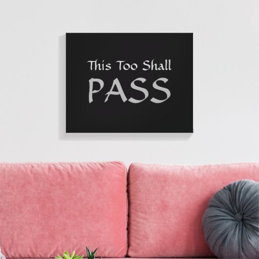 Leinwand "This too will pass" (Insitu (Wohnzimmer))