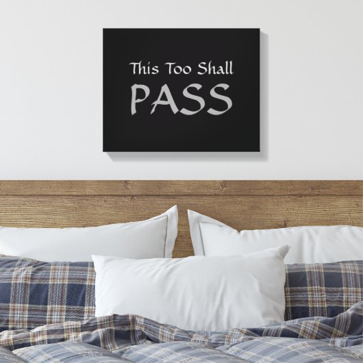 Leinwand "This too will pass" (Insitu (Schlafzimmer))