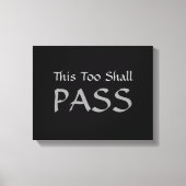 Leinwand "This too will pass" (Vorderseite)