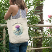 Leinwand Thistle Tragetaschen, Tasche Schottland