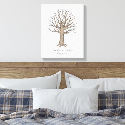 Leinwand Thumbprint Tree Guestbook (Insitu (Schlafzimmer))