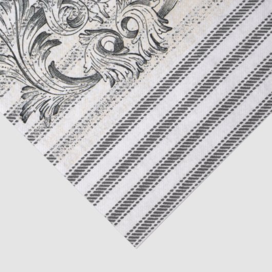 Leinwand-tickendes Monogramm-Seidenpapier Seidenpapier (Detail)