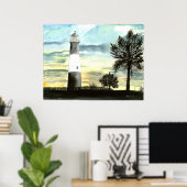 Leinwand Tybee Island Lighthouse Poster (Heimbüro)