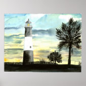 Leinwand Tybee Island Lighthouse Poster (Vorne)