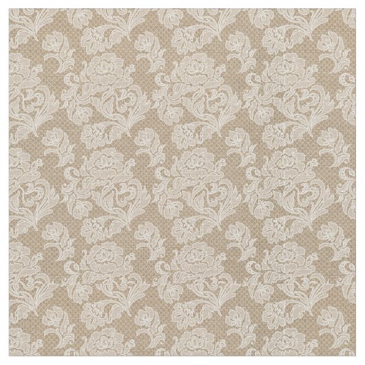 Leinwand-u. Spitze-Rosen-Gewebe Stoff (Nahaufnahme)