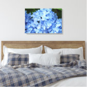 Leinwand - umhüllt - Blaues Hydrangea (Insitu (Schlafzimmer))