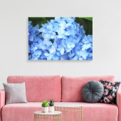 Leinwand - umhüllt - Blaues Hydrangea (Insitu (Wohnzimmer))