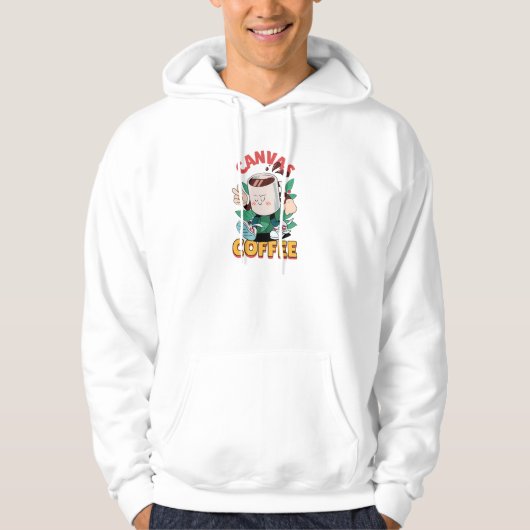 LEINWAND UND KAFFEE HOODIE (Vorderseite)